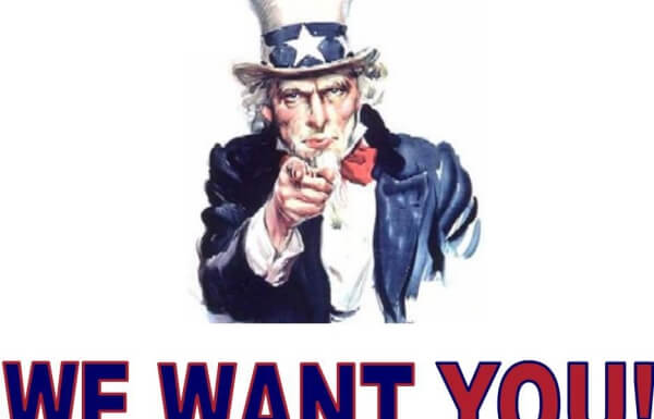 We want you !