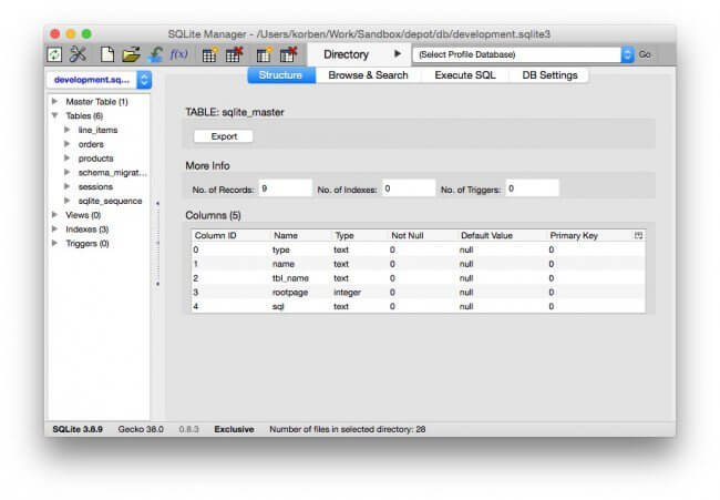 Vos bases SQLite sous Firefox